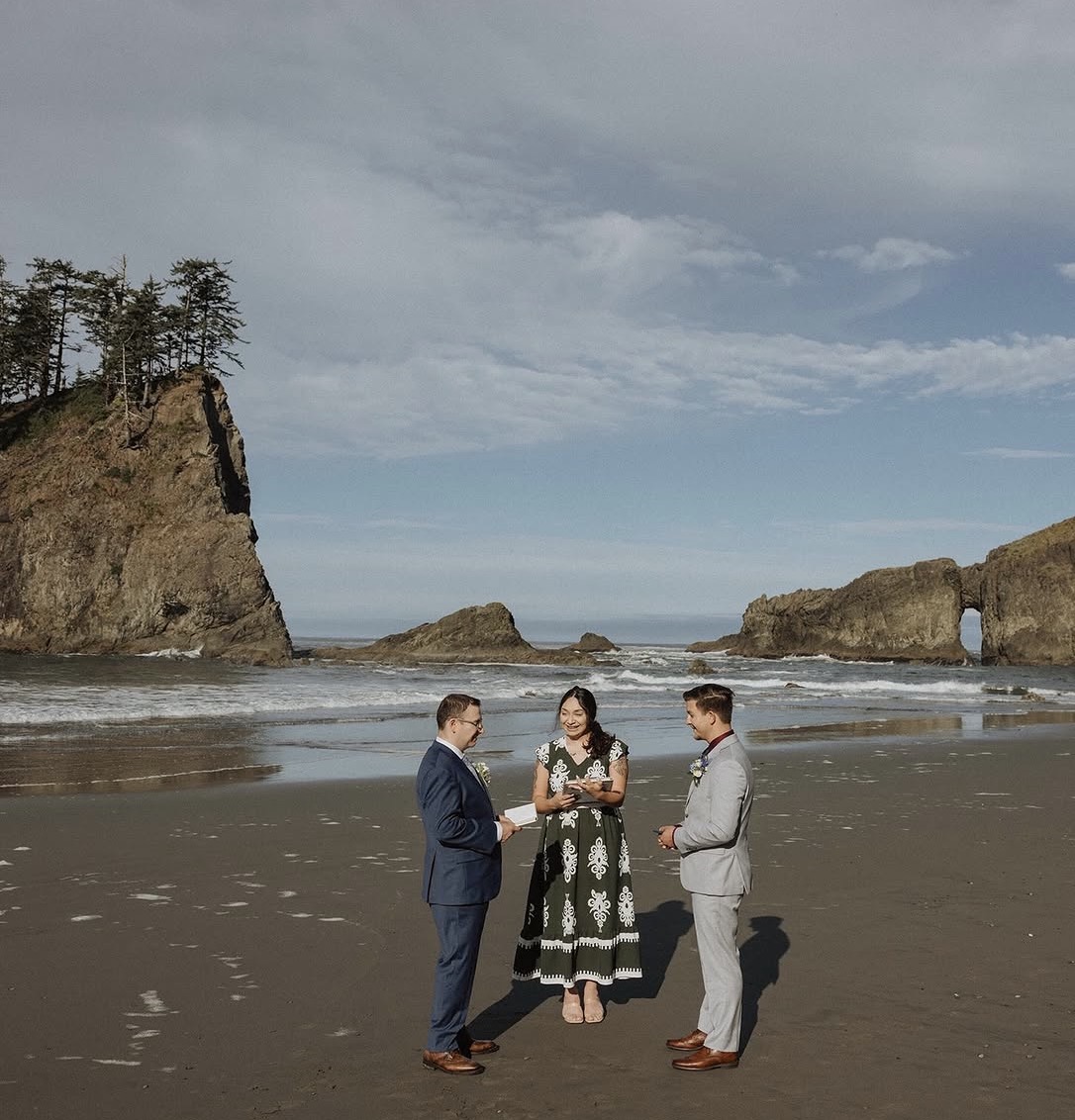 Coastal Olympic Peninsula ceremony