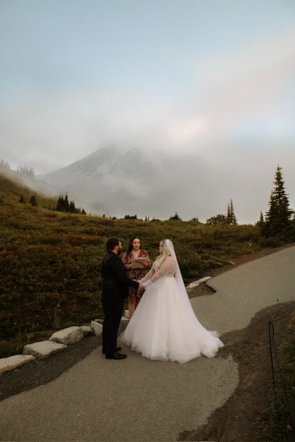 Mountain ceremony at Mount Rainier